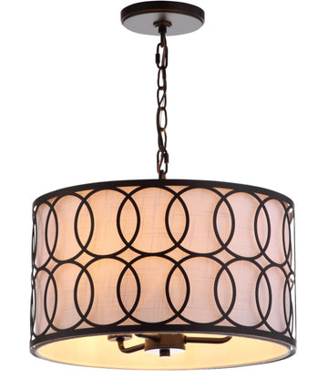Loop 16" Metal LED Pendant - JONATHAN Y